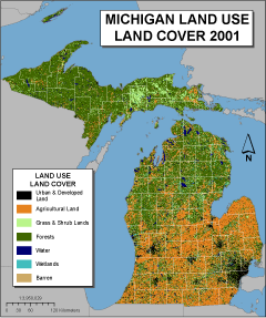 Land Use Land Cover of Michigan